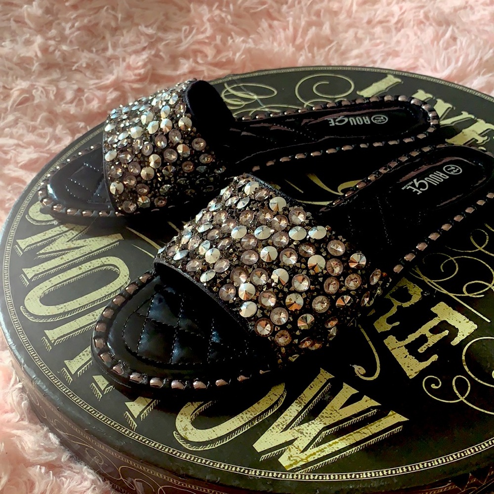 Women's Fashion Flat-bottom Rhinestone Sandals